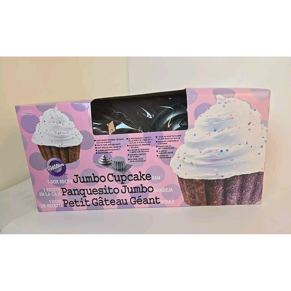 Wilton Jumbo Cupcake Pan Two Sided Cup Cake Oversize Large Baking NIB